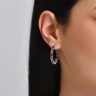 Сережки Rainbow з фіанітами DM4058-7CE