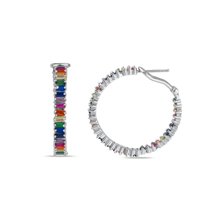 Сережки Rainbow з фіанітами DM4058-7CE