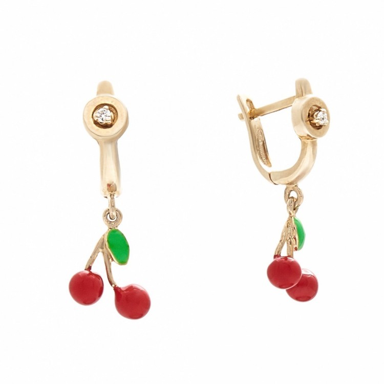 Сережки Totiti з емаллю та діамантами TTE000013-00