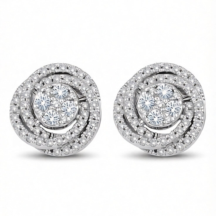 Сережки Diamond Love з діамантами HP27388