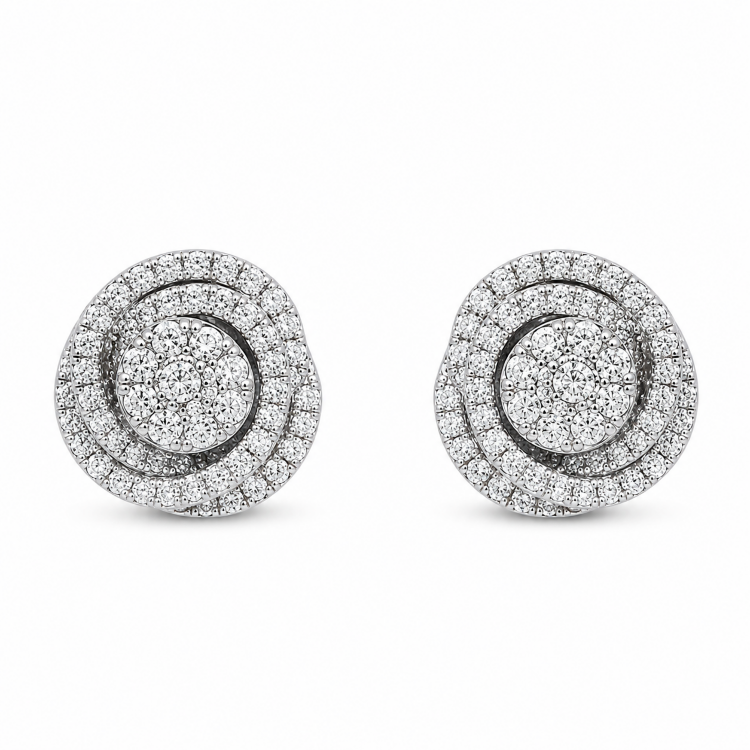 Сережки Diamond Love з діамантами HP27388