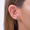 Сережки Pied de Poule з емаллю PPXE0022-CZ