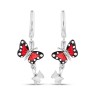 Сережки Monarch Butterfly з емаллю та фіанітами MBXE0023-CZ