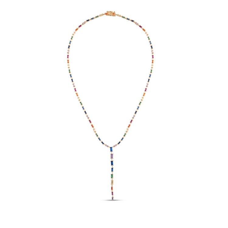 Кольє Rainbow з фіанітами DM4235-7CNG