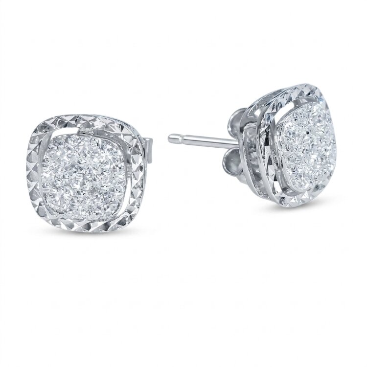 Сережки Diamond Love з діамантами HP29897