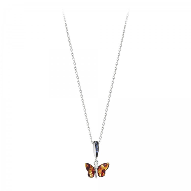 Кольє Monarch Butterfly з емаллю та сапфірами LBHP0005-00