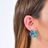 Сережки Primerose з фіанітами та алюмінієм 2ES0243801