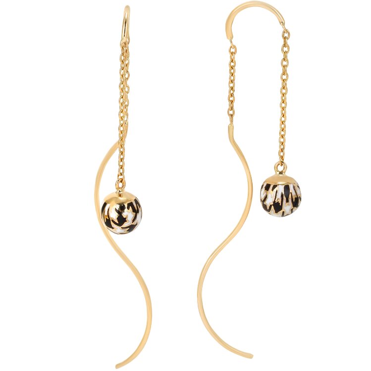 Сережки Pied de Poule з емаллю PPE000021-00