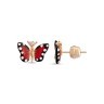 Сережки Monarch Butterfly з емаллю та діамантами MBE000001-00