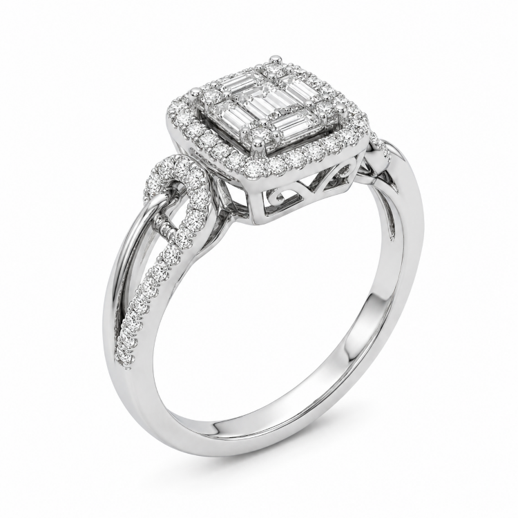 Каблучка Diamond Love з діамантами HP21156 Каблучка Diamond Love з діамантами HP21156