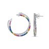 Сережки Rainbow з фіанітами DM4114-7CE