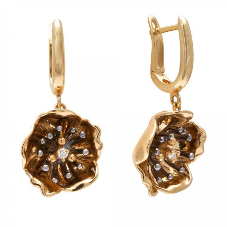 Сережки Gallica з діамантами GLE000007-00