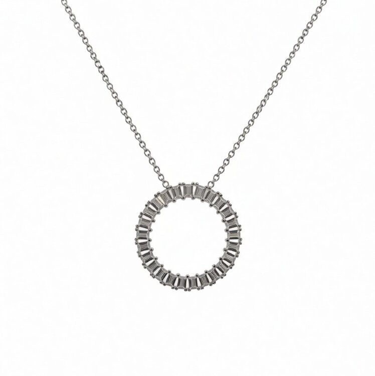 Кольє Rainbow з фіанітами DM5010N