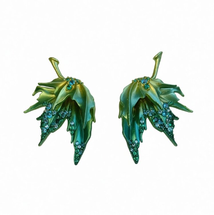 Сережки Primerose з фіанітами та алюмінієм 2ES0308001101GP